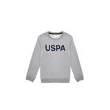 U.S. Polo Assn. Erkek Çocuk Gri Melanj Sweatshirt 50289143-VR086, 5-6 Yaş, GRI MELANJ