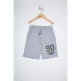 U.S. Polo Assn. Erkek Çocuk Gri Örme Şort %100 Pamuk - Renkli - 5 - 6 Yaş