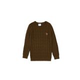 U.S. Polo Assn. Erkek Çocuk Haki Bisiklet Yaka Basic Kazak 50307844-VR027