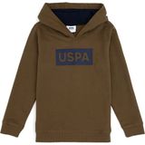 U.S. Polo Assn. Erkek Çocuk Haki Kapüşonlu Sweatshirt 50289125-VR027 - 13 - 14 Yaş - Haki - 289