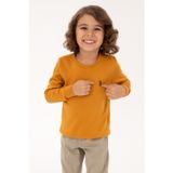 U.S. Polo Assn. Erkek Çocuk Hardal Bisiklet Yaka Basic Kazak 50315586-VR072