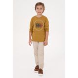 U.S. Polo Assn. Erkek Çocuk Hardal Bisiklet Yaka Süprem Sweatshirt 50316595-VR151