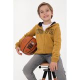 U.S. Polo Assn. Erkek Çocuk Hardal Örme Hırka 50313844-VR151 - Oil - 9 - 10 Yaş