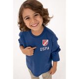 U.S. Polo Assn. Erkek Çocuk Indigo Bisiklet Yaka Kolsuz Sweatshirt Tek Cepli Günlük Kullanım - 10 - 11 Yaş