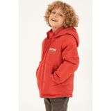 U.S. Polo Assn. Erkek Çocuk Kiremit Kaban 50293294-VR031, Kırmızı, 3_4