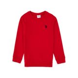 U.S. Polo Assn. Erkek Çocuk Kırmızı Basic Bisiklet Yaka Sweatshirt 50313832-VR171