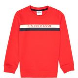 U.S. Polo Assn. Erkek Çocuk Kırmızı Basic Bisiklet Yaka Sweatshirt 50313994-VR030 - 3 - 4 Yaş