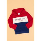 U.S. Polo Assn. Erkek Çocuk Kırmızı Basic Kapüşonlu Sweatshirt 50313969-VR171