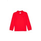 U.S. Polo Assn. Erkek Çocuk Kırmızı Basic Polo Yaka Sweatshirt 50313790-VR030
