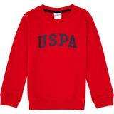 U.S. Polo Assn. Erkek Çocuk Kırmızı Bisiklet Yaka Basic Sweatshirt 50313830-VR171 - Basic Kırmızı - 10 - 11 Yaş