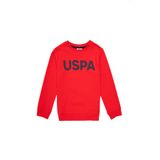 U.S. Polo Assn. Erkek Çocuk Kırmızı Bisiklet Yaka Sweatshirt 50289143-VR030