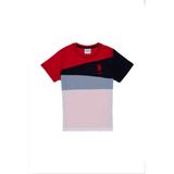U.S. Polo Assn. Erkek Çocuk Kırmızı Bisiklet Yaka Tişört 50307161-VR030 - 12 - 13 Yaş