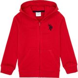U.S. Polo Assn. Erkek Çocuk Kırmızı Fermuarlı Kapüşonlu Sweatshirt 50316706-VR171 - Basic Kırmızı - 10 - 11 Yaş