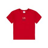 U.S. Polo Assn. Erkek Çocuk Kırmızı Oversize Bisiklet Yaka Tişört 50306498-vr030