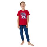 U.s. Polo Assn Erkek Çocuk Kırmızı Pijama Takımı - 10 - 11 Yaş