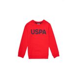 U.S. Polo Assn. Erkek Çocuk Kırmızı Sweatshirt 50289143-VR030, 4-5 Yaş