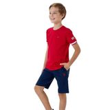 U.S. Polo Assn. Erkek Çocuk Kırmızı Tişört ve Bermuda Takım, 14-15 Yaş