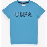 U.S. Polo Assn. Erkek Çocuk Kobalt Mavi Bisiklet Yaka Basic Tişört 50325556-VR077 - 11 - 12 Yaş