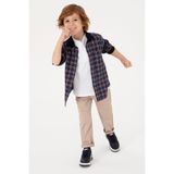 U.S. Polo Assn. Erkek Çocuk Koyu Bej Kanvas Pantolon 50317206-VR088