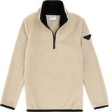 U.S. Polo Assn. Erkek Çocuk Koyu Bej Yarım Fermuarlı Polar Sweatshirt 50313841-VR088 - 5 - 6 Yaş