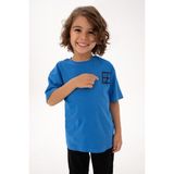 U.S. Polo Assn. Erkek Çocuk Koyu Mavi Bisiklet Yaka Tişört 50314961-VR032 - 10 - 11 Yaş