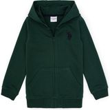 U.S. Polo Assn. Erkek Çocuk Koyu Yeşil Fermuarlı Kapüşonlu Sweatshirt 50316706-VR079 - 3 - 4 Yaş