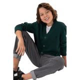 U.S. Polo Assn. Erkek Çocuk Koyu Yeşil Hırka (Triko) 50295571-VR079 - 7 - 8 Yaş