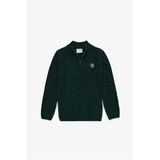 U.s. Polo Assn. Erkek Çocuk Koyu Yeşil Kazak /triko 50293063-VR079 - 3 - 4 Yaş