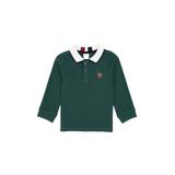 U.S. Polo Assn. Erkek Çocuk Koyu Yeşil Polo Yaka Basic Sweatshirt 50316502-VR079