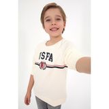 U.S. Polo Assn. Erkek Çocuk Krem Sweatshirt 50316601-VR256 - İnci - 13 - 14 Yaş