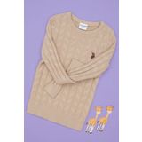 U.S. Polo Assn. Erkek Çocuk Kum Basic Bisiklet Yaka Kazak 50288889-vr085