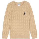 U.S. Polo Assn. Erkek Çocuk Kum Bisiklet Yaka Basic Kazak 50315638-VR085 - 7 - 8 Yaş