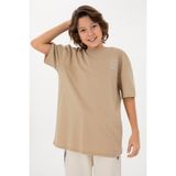 U.S. Polo Assn. Erkek Çocuk Kum Comfort Basic Bisiklet Yaka Tişört 50295447-VR085 - 9 - 10 Yaş