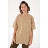 U.S. Polo Assn. Erkek Çocuk Kum Comfort Basic Bisiklet Yaka Tişört 50295503-VR085 - 10 - 11 Yaş