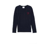 U.S. Polo Assn. Erkek Çocuk Lacivert Basic Bisiklet Yaka Kazak 50293551-vr033