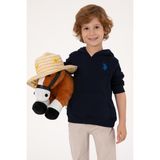 U.S. Polo Assn. Erkek Çocuk Lacivert Basic Kapüşonlu Sweatshirt 50313980-VR033 - 11 - 12 Yaş