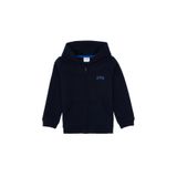 U.S. Polo Assn. Erkek Çocuk Lacivert Fermuarlı Kapüşonlu Örme Hırka 50313852-VR033