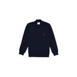 U.S. Polo Assn. Erkek Çocuk Lacivert Fermuarlı Triko Hırka 50295560-vr033