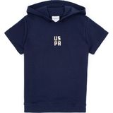 U.S. Polo Assn. Erkek Çocuk Lacivert Kısa Kollu Kapüşonlu Sweatshirt 50325170-VR033 - 8 - 9 Yaş