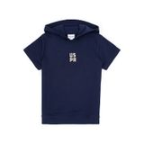U.S. Polo Assn. Erkek Çocuk Lacivert Kısa Kollu Kapüşonlu Sweatshirt 50325170-VR033