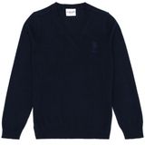 U.S. Polo Assn. Erkek Çocuk Lacivert V Yaka Basic Kazak 50269415-VR033 - 3 - 4 Yaş