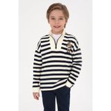U.S. Polo Assn. Erkek Çocuk Lacivert Yarm Fermuarlı Süprem Sweatshirt 50316707-VR033