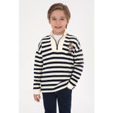 U.S. Polo Assn. Erkek Çocuk Lacivert Yarm Fermuarlı Süprem Sweatshirt 50316707-VR033