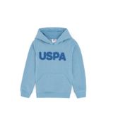 U.S. Polo Assn. Erkek Çocuk Mavi Basic Kapüşonlu Sweatshirt 50289142-VR036