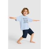 U.S. Polo Assn. Erkek Çocuk Mavi Pijama Takım 50327363-VR036