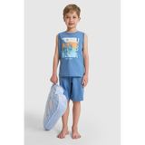 U.S. Polo Assn. Erkek Çocuk Mavi Pijama Takım 50328630-VR036