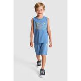U.s. Polo Assn. Erkek Çocuk Mavi Pijama Takım 50328671-VR036 - 14 - 15 Yaş