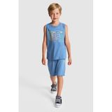 U.S. Polo Assn. Erkek Çocuk Mavi Pijama Takım 50328671-VR036