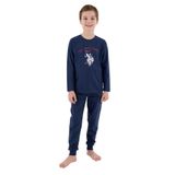 U.s. Polo Assn Erkek Çocuk Mavi Pijama Takımı - 9 - 10 Yaş
