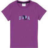 U.S. Polo Assn. Erkek Çocuk Menekşe Bisiklet Yaka Tişört 50307321-VR037 - 12 - 13 Yaş